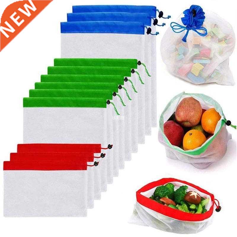 12pcs Reusale Mesh Produce ags Washale Eco Friendly ags