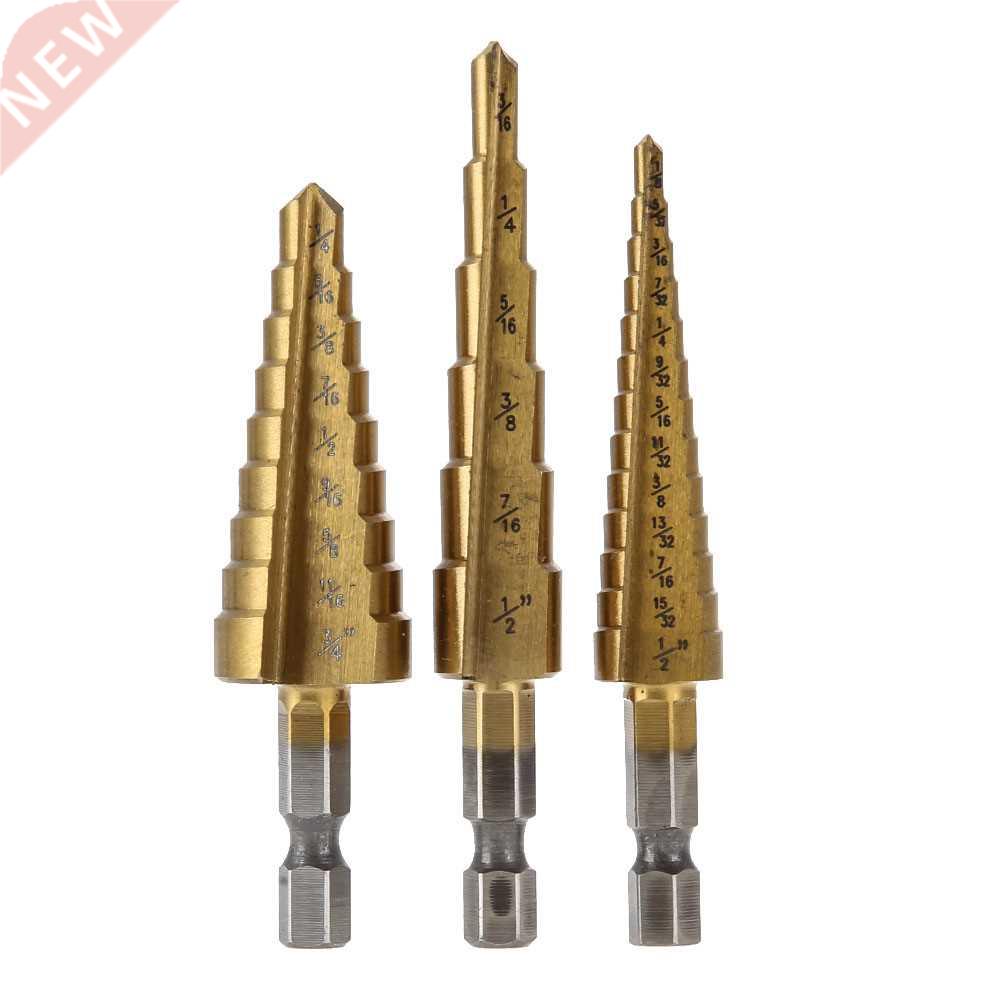 pcs HSS Step Drill Bit Set Large Step Cone Mini Drill Titan