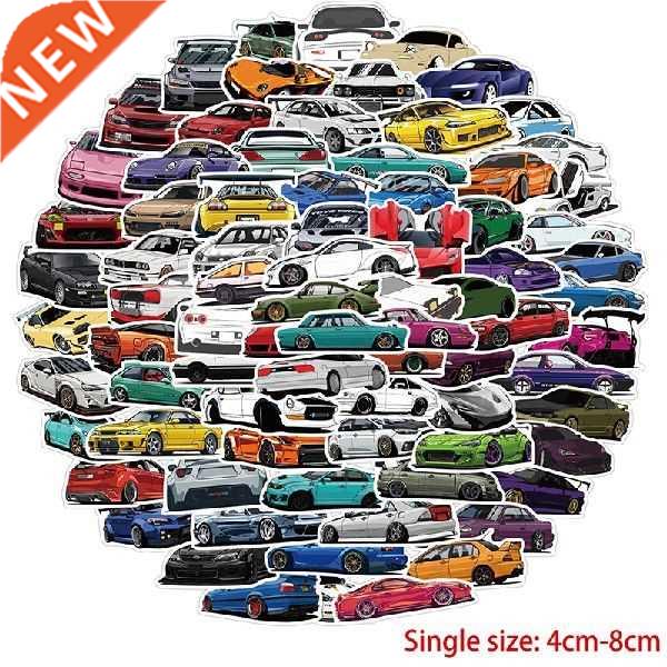 100PCS Classic Sports Car Styling Graffiti Stickers