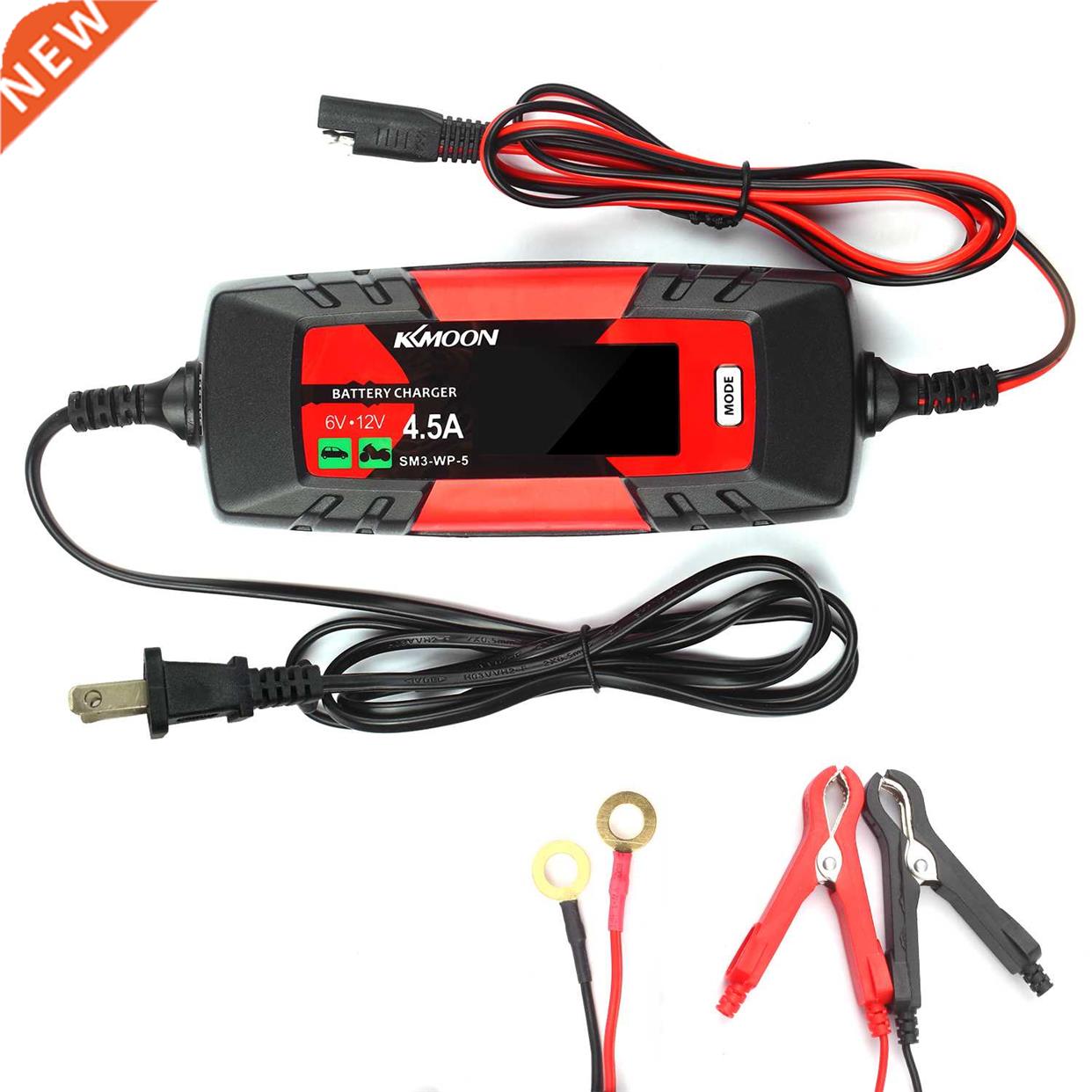 6V/12V KKmoon IP65 Car Battery Charger Battery Charger &