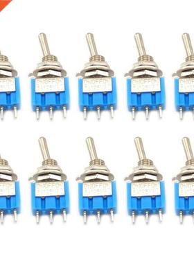 10Pcs/Lot Miniature Control Toggle Switch Single Pole Doubl