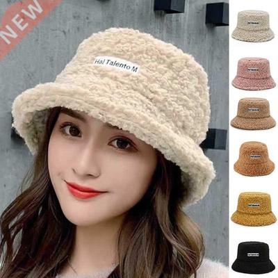Lamb Wool Faux Female Fisherman Hat Fur Warm Thicken Teddy V