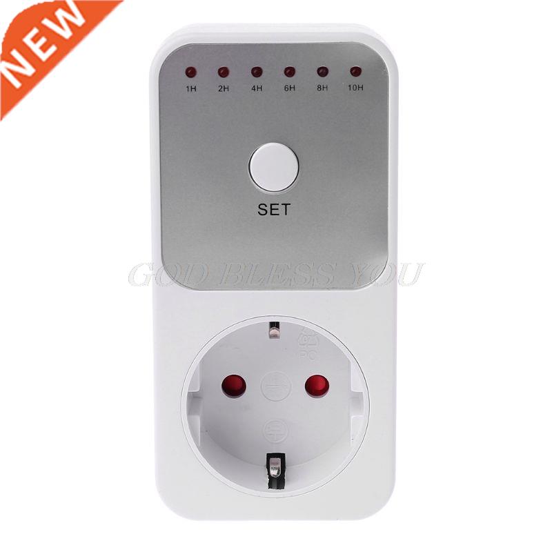 EU Plug Electricity Power Metering Socket 10Hr Timer Socket