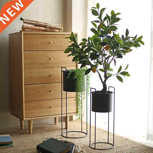 Creative Nordic Iron Flower Stand Black Balcony Living Room