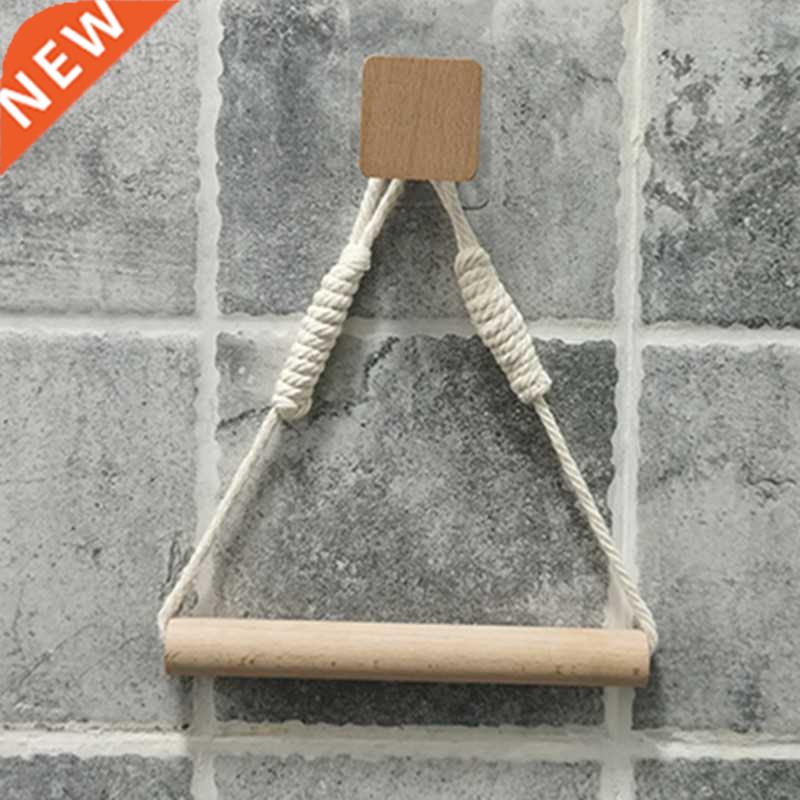 Wall hangs Wooden Paper Towel Holder Bedroom Triangle Paper