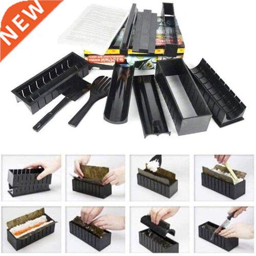 10pcs/set DIY Sushi Making Kit Roll Sushi Maker Rice Roll Mo