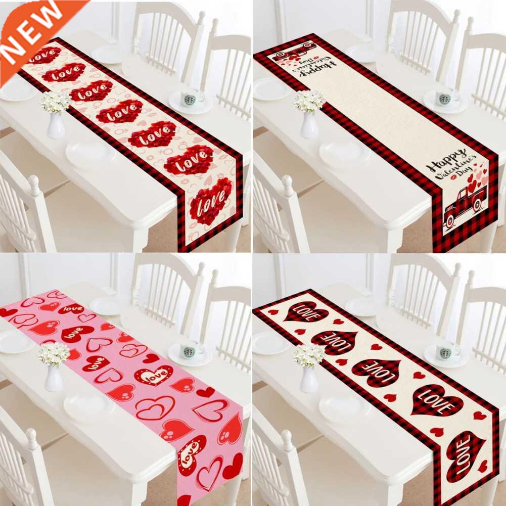 Valentine	s Day Table Runner Festival Wedding Banquet