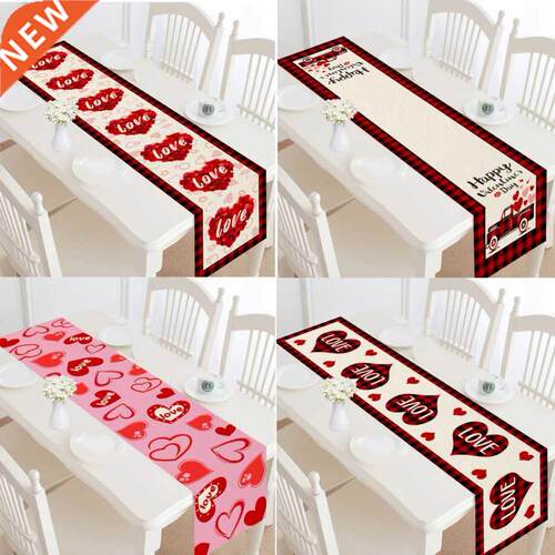 Valentine	s Day Table Runner Festival Wedding Banquet