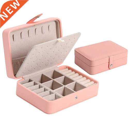 2022 PU Leather Jewellery Storage Earring Boxes Jewelry Box
