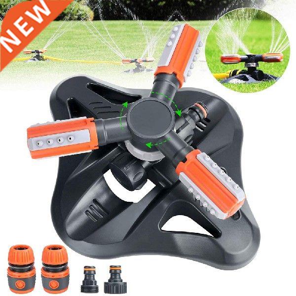 360° Rotating Garden Sprinkler 3 Arms Automatic Rotating