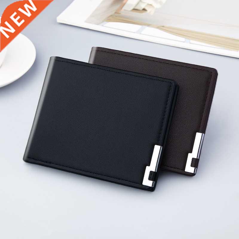 2022 Ultra-thin Short Sequined Men Wallets with Coin Bag Bla