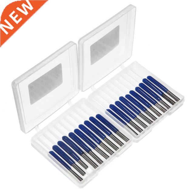 20pcs 3.175mm 0.1mm Carbide PCB Engraving Bits CNC Router To