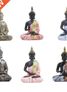 Meditating Statues Figurine 6 Sitting Sculpture Decoration