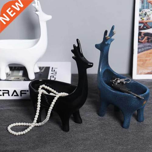 Crtoon Deer Porch Key Orgnizer Jewelry Storge Try Home