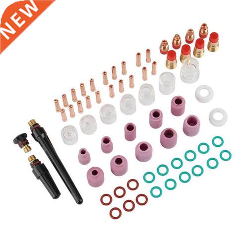 68PCS TIG Welding Torch Stubby Gas Lens Pex Glass Cup Kit
