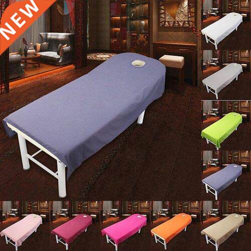 white 190x80cm Super soft scrub bed plain hole