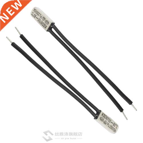 10 Pcs Bimetal Temperature Control Switch Thermostat 80C N.C