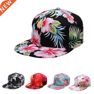 Fashion Floral Hip-Hop Hat for Women Men Flat Brim Street Go