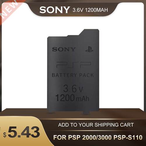 .6V SONY 1200mAh Lithium Rechargeable Battery Pack for PSP