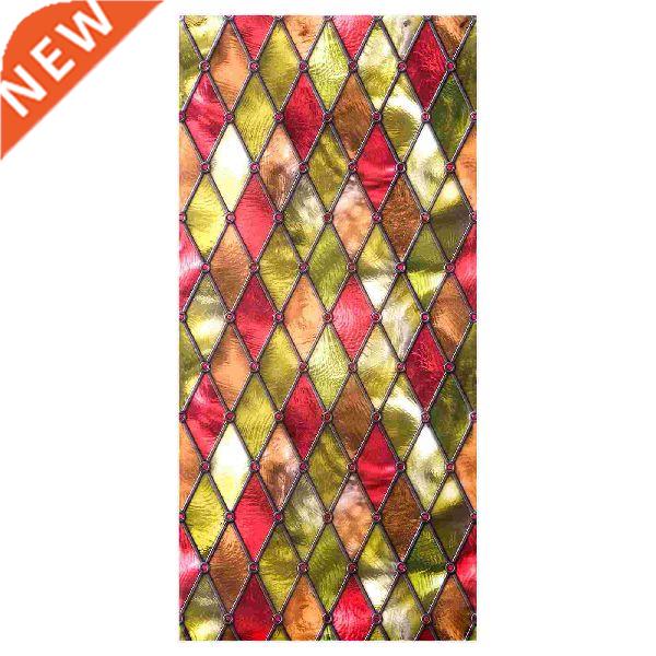 Window Glass Film Cling Stained Privacy Rainbow Static