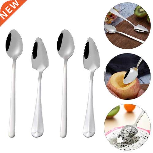 6pcs Baby Fruit Scraper Spoons Fruits Mud Scraping Spoons