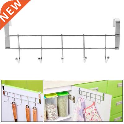 Hooks Shelf Over Door Clothing Hanger Rack Cabinet Door Loop