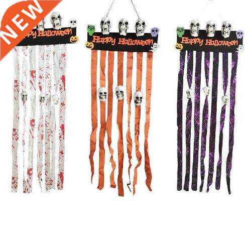 Halloween Prop Skull Pendants Siulation Stage Curtain Door