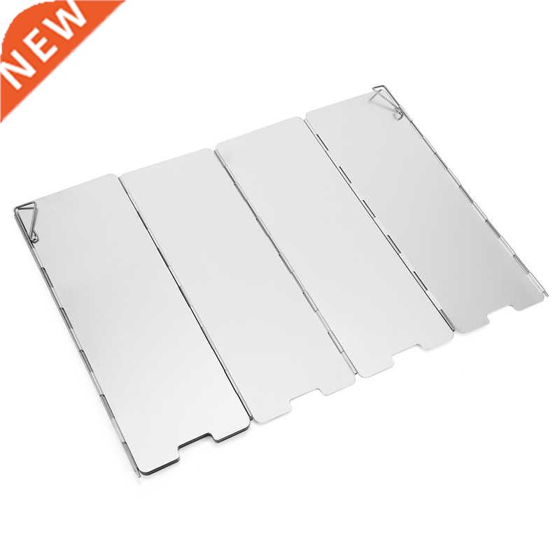8 Plates Foldable Outdoor Camping Wind Shield Aluminum Alloy