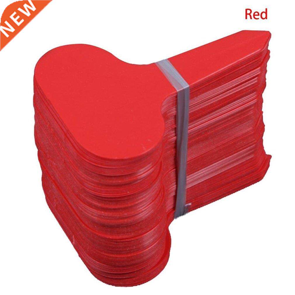 100Pcs Plastic T-type Garden Tags Ornaments Plant Flower Lab