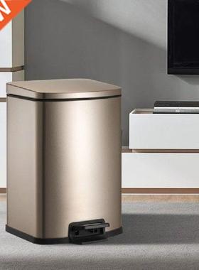 Dustbin Trash Can Kitchen Bedroom Metal Bathroom Trash Can