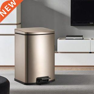 Dustbin Trash Can Kitchen Bedroom Metal Bathroom Trash Can