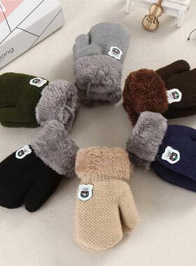 New Arrival Winter Baby Boys Girls Knitted Gloves Warm Rope