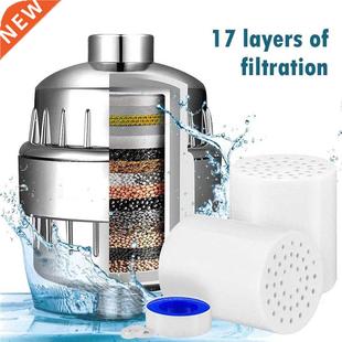 17 Stage Shower Filter for Hard Water Activated Carbon Showe