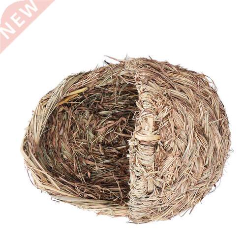 Woven Hamster Grass Bed Portable Hand Woven Pet Bed for Cats