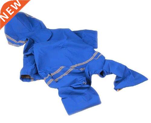 Waterproof Dog Raincoat Reflective Strip Pet Dog Clothes