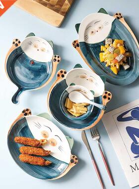 Japanese one-man tableware Zhaocai cat dishes set household