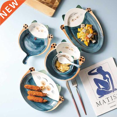 Japanese one-man tableware Zhaocai cat dishes set household