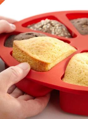 Bakeware 3D Silicone Cake Mold 8 Points Scone Cake Pan Bakin