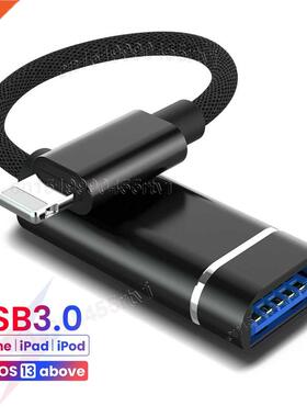 8-Pin to USB .0 OTG Adapter Cable For iPhone 1 12 11 Pro M