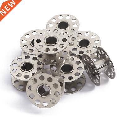 10Pcs Metal Bobbins Spool Sewing Craft Tool,Plastic Sewing M