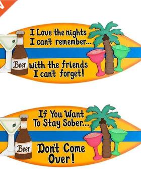 Surfboard Signs Wall Decor Pendent Wooden Surfboard Hanging