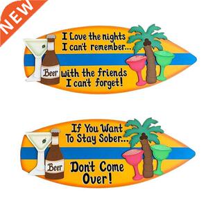 Surfboard Signs Wall Decor Pendent Wooden Surfboard Hanging