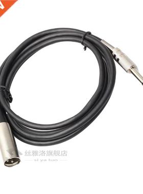 XLR 3-Pin Male to 1/4 inch Mono Plug Shielded Mic Cord Cable