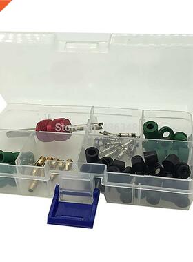 AC O-Ring Seal Kit Rubber Rings A/C Tire Tyre Valve Cores Re
