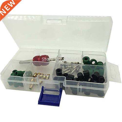 AC O-Ring Seal Kit Rubber Rings A/C Tire Tyre Valve Cores Re