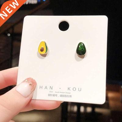 rendy Stainless Steel Avocado Stud Earrings for Women Statem