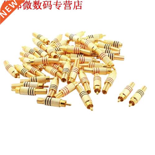Adapter connector lente crimp RCA AV plug 25 paar