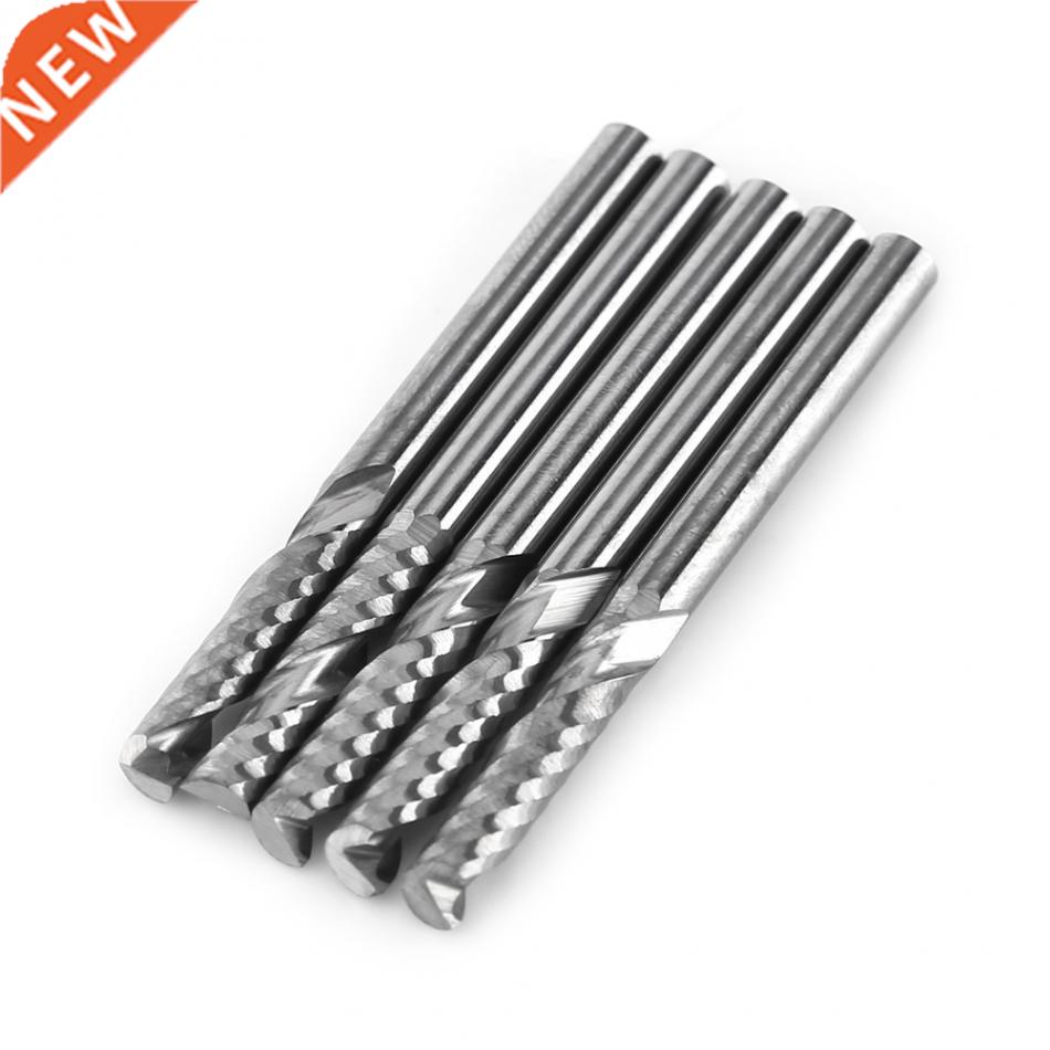 5pcs 3.175mm(1/8'') Shank Single Flute End Mill Milling Cutt