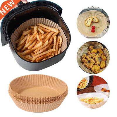 50pcs Air Fryer Liner Steamer Liner Disposable Wood Pulp Pap
