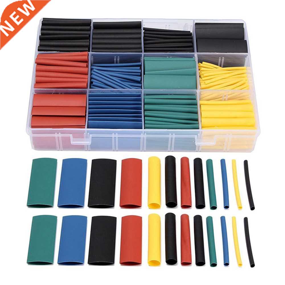 530pcs Heat Shrink Wire Wrap Cable Sleeve Tubing Sets Electr